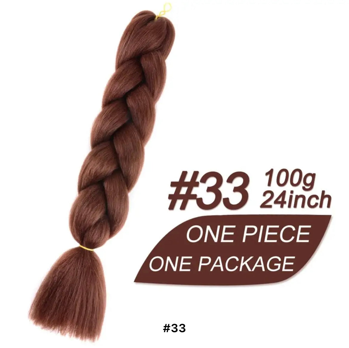 Braiding hair extensions #33 - Brown