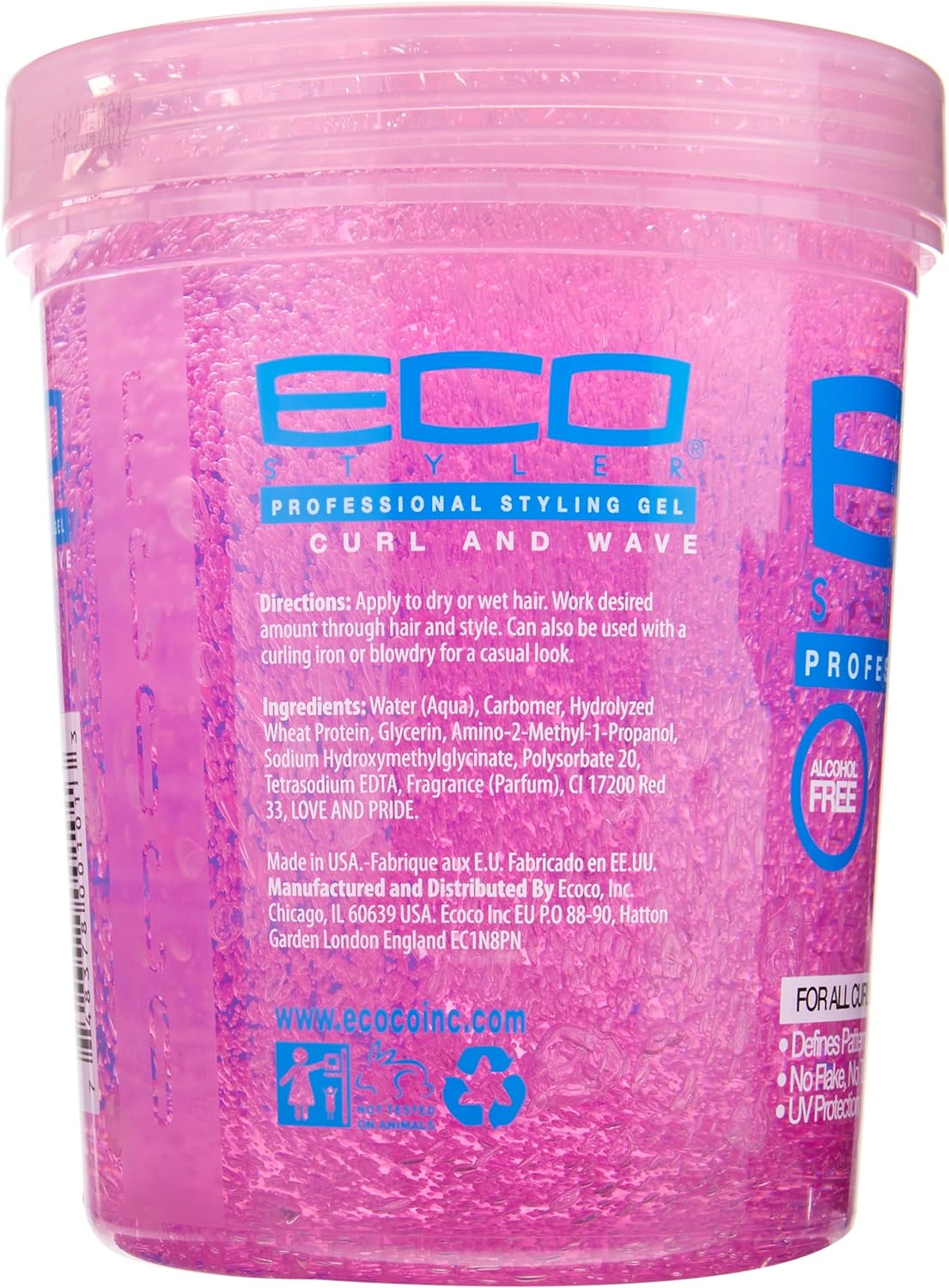 Eco Style Professional Styling Gel Curl & Wave 473ml (16oz)