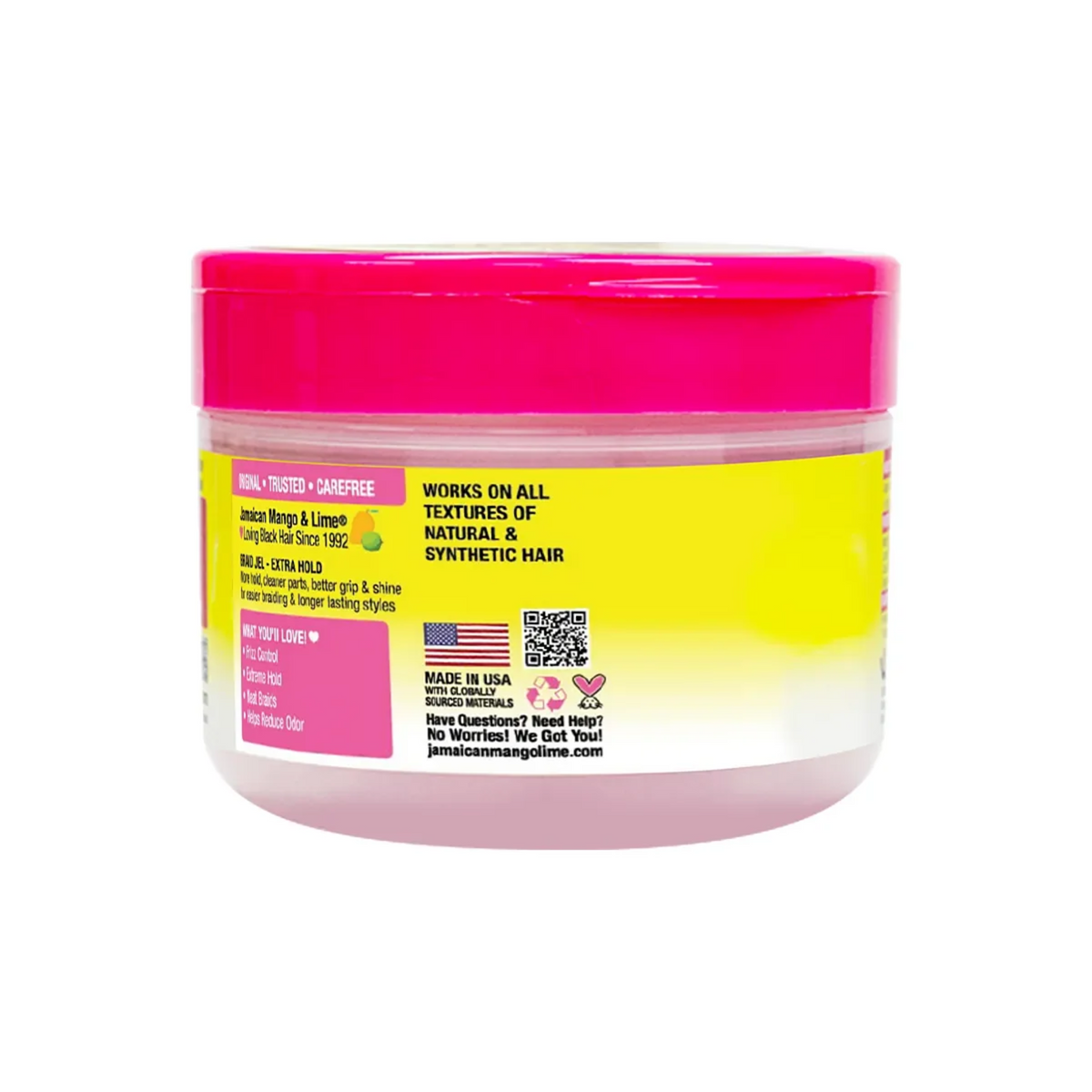 Jamaican Mango & Lime Braid Jel Mega Hold Anti-Frizz 227g (8oz)