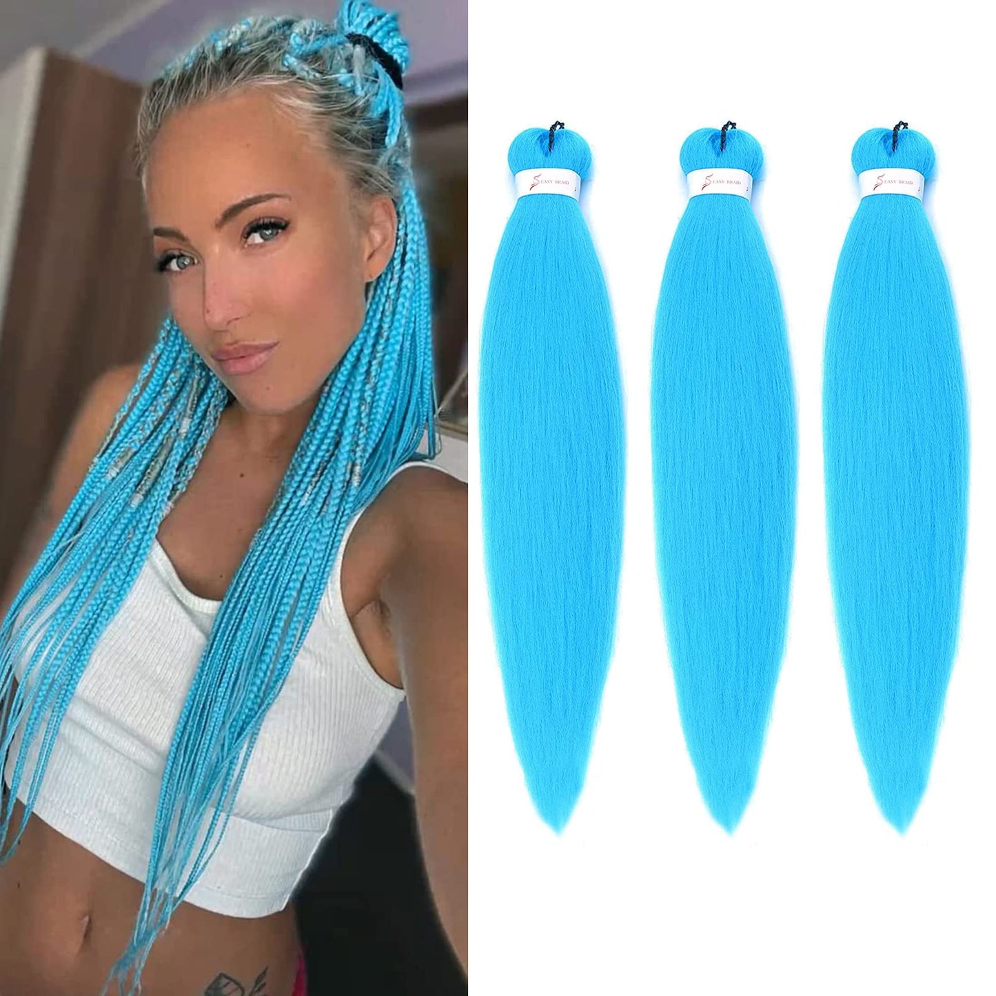 Braiding hair extensions - Best Hair - Light Blue
