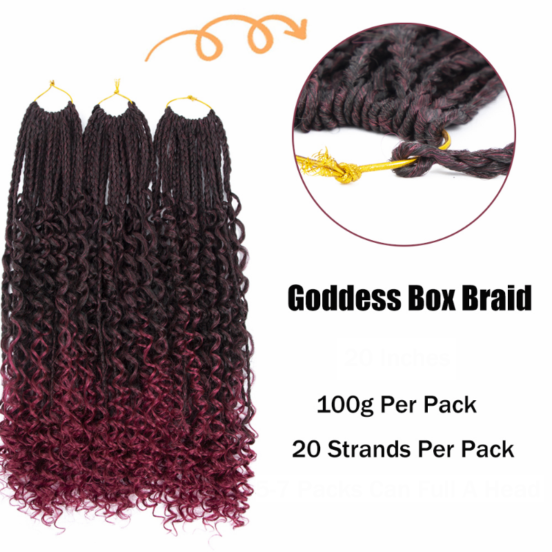 Bohemian Crochet Braids #1B/Purple - Ombre: Black / Purple