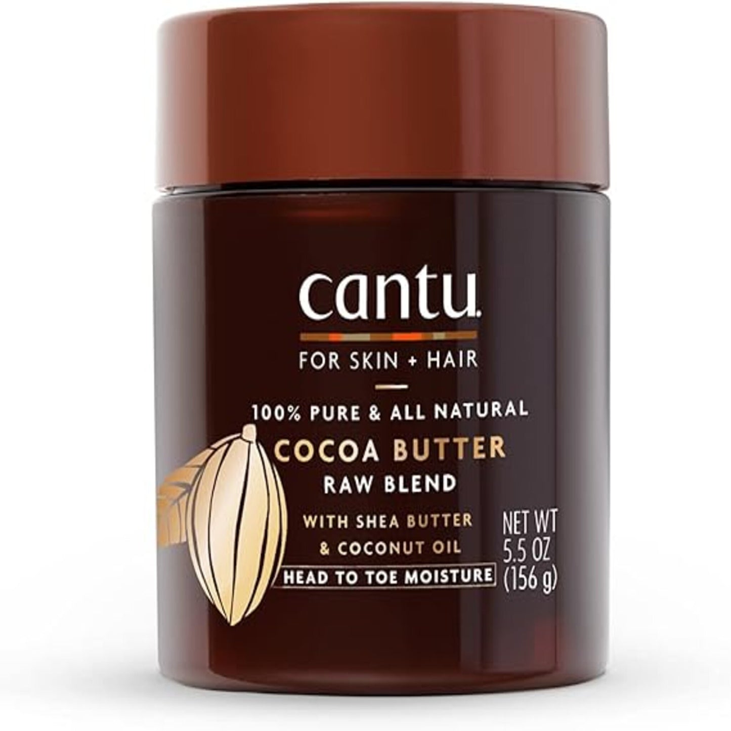 Cantu Cocoa Butter Raw Blend Shea Butter & Coconut Oil 156g (5.5oz)
