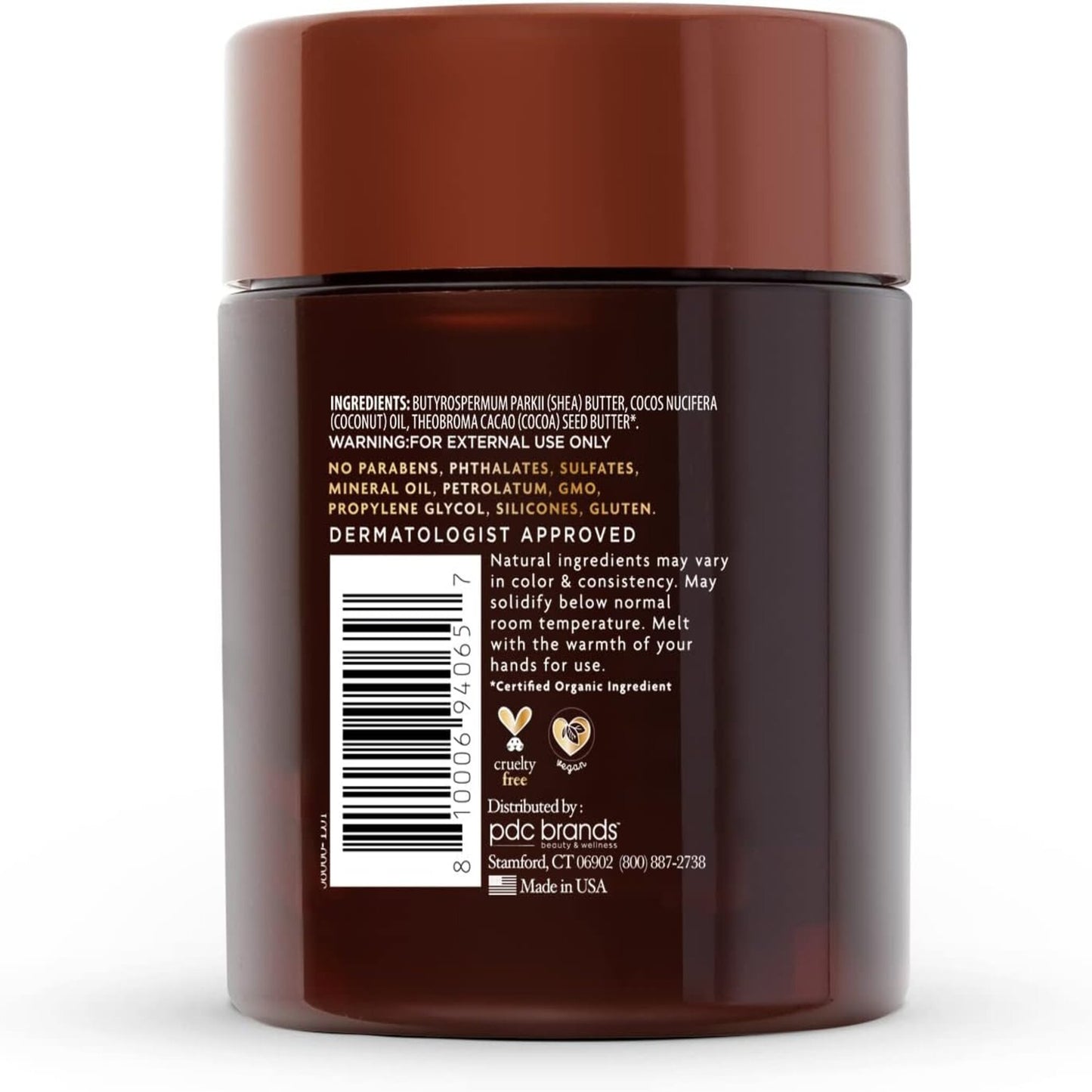 Cantu Cocoa Butter Raw Blend Shea Butter & Coconut Oil 156g (5.5oz)