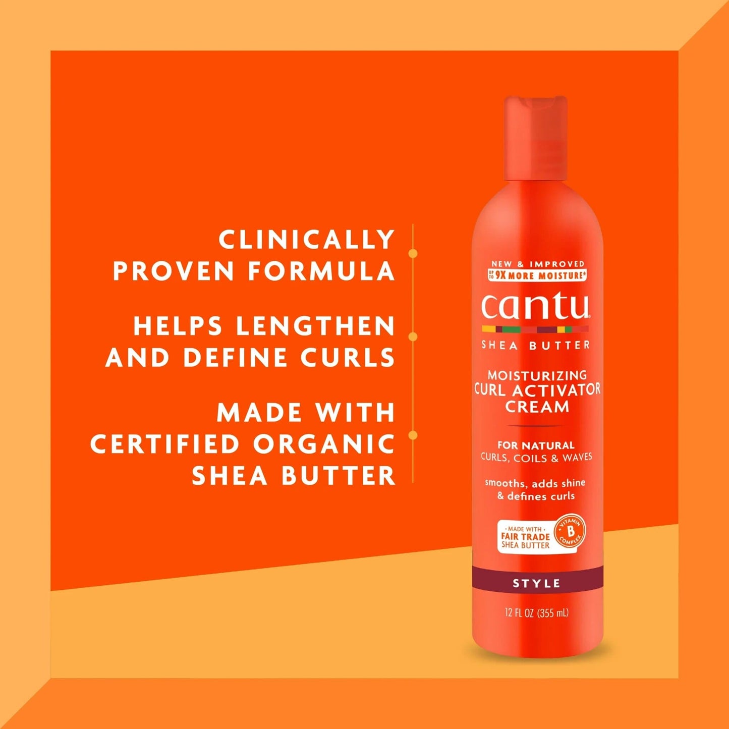Cantu Moisturising Curl Activator Cream 355ml (12oz)