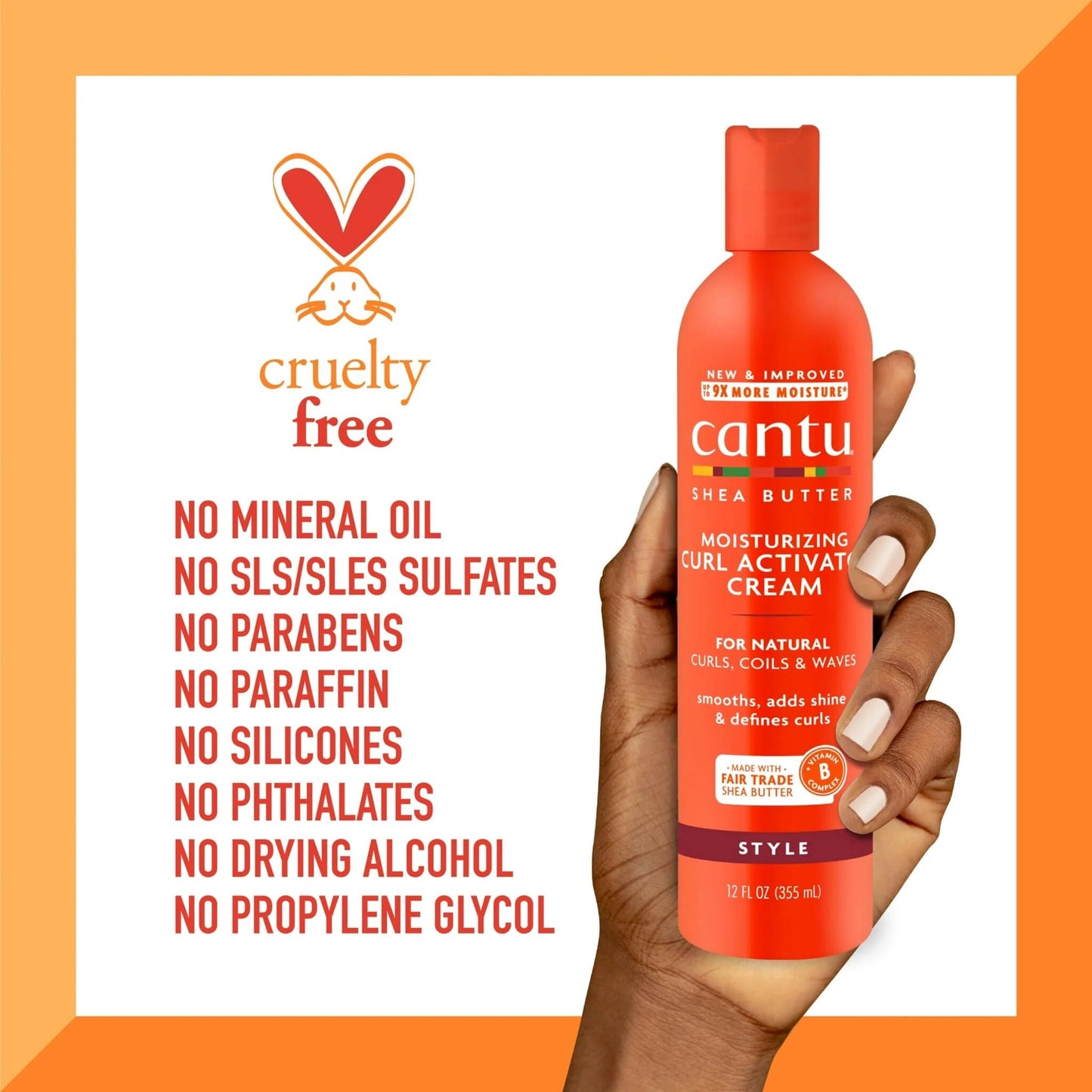 Cantu Moisturising Curl Activator Cream 355ml (12oz)
