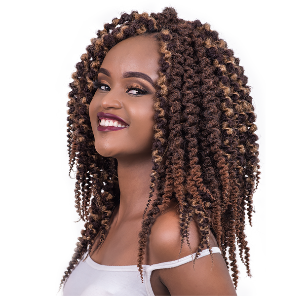 Afro Kinky Crochet Braids - Darling #1/900 - Burgundy