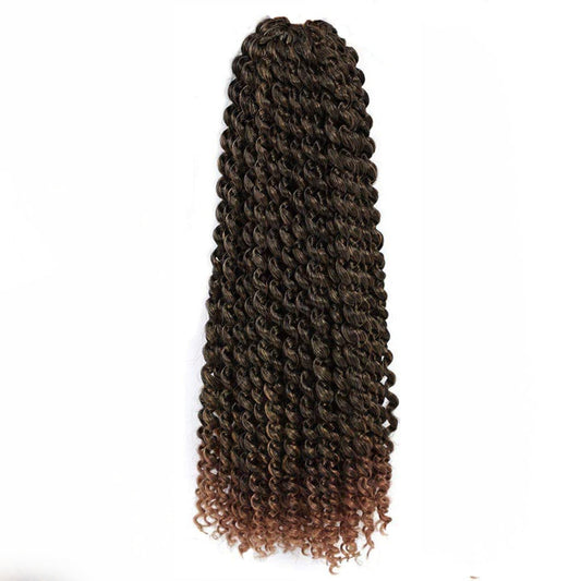 Passion Twist Water Wave Crochet Hair #1B/30 - Ombre: Black / Dark Blonde