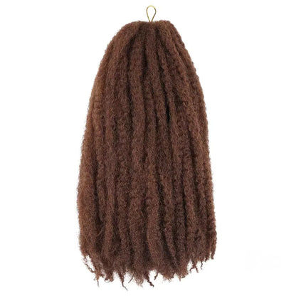 Afro Kinky / Marley Braid Twist Crochet Hair #30 - Copper Brown