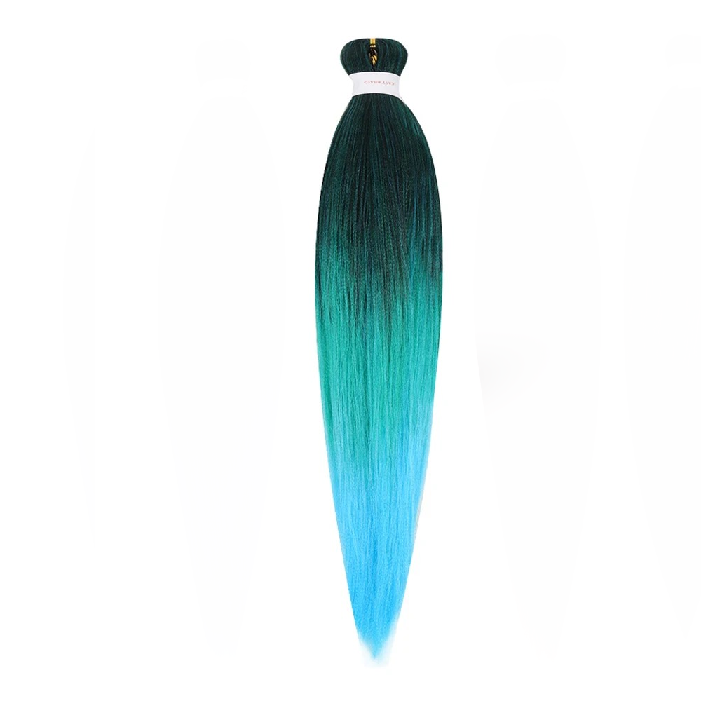 Braiding hair extensions - Best Hair #10 - Ombre: Black / Green / Blue