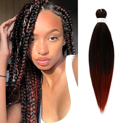 Braiding hair extensions - Best Hair #1B/350 - Ombre: Black / Copper Brown