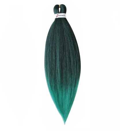 Braiding hair extensions - Best Hair #1B/Green - Ombre: Black / Green