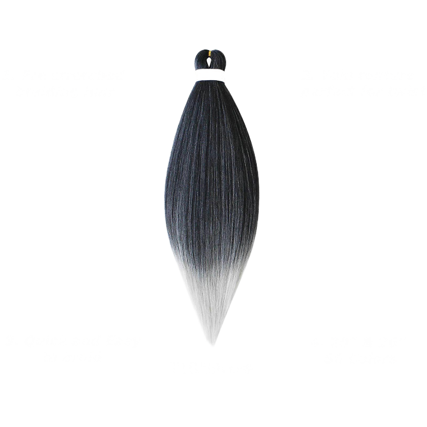 Braiding hair extensions - Best Hair #1B/Silver - Ombre: Black / Silver