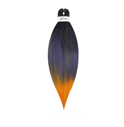 Braiding hair extensions - Best Hair #20 - Ombre: Black / Purple / Orange