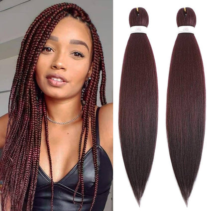 Braiding hair extensions - Best Hair #99J - Dark Mahogany