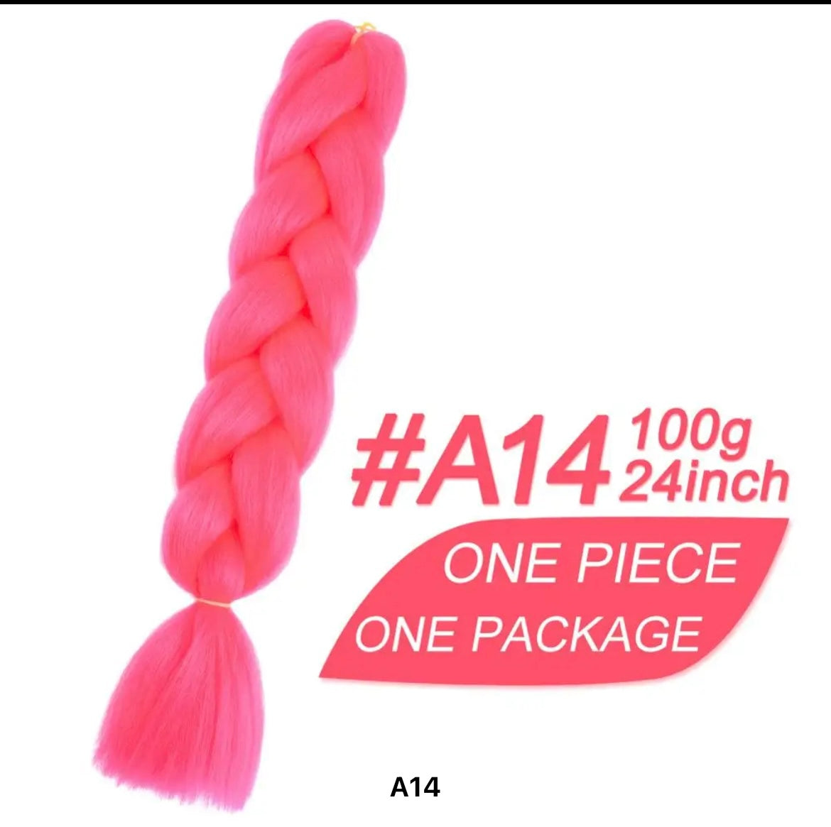 Braiding hair extensions #A14 - Pink