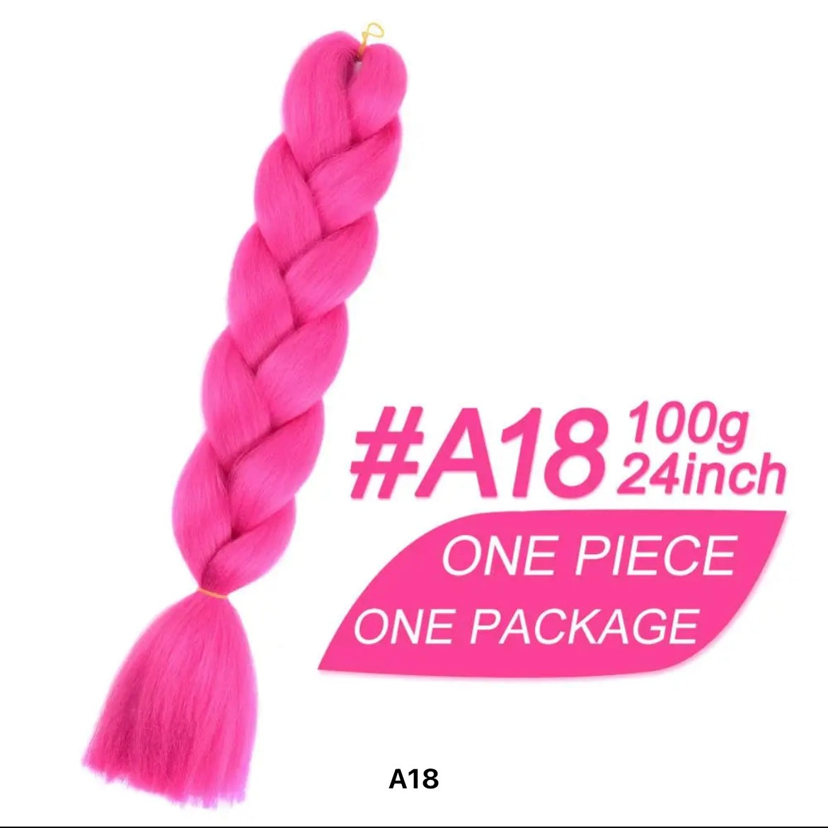 Braiding hair extensions #A18 - Rose Red