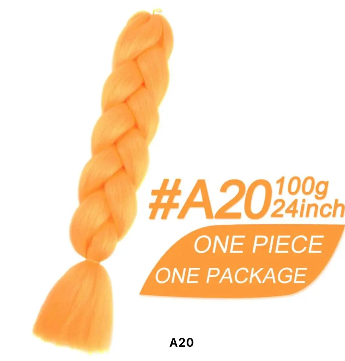 Braiding hair extensions #A20 - Tangerine