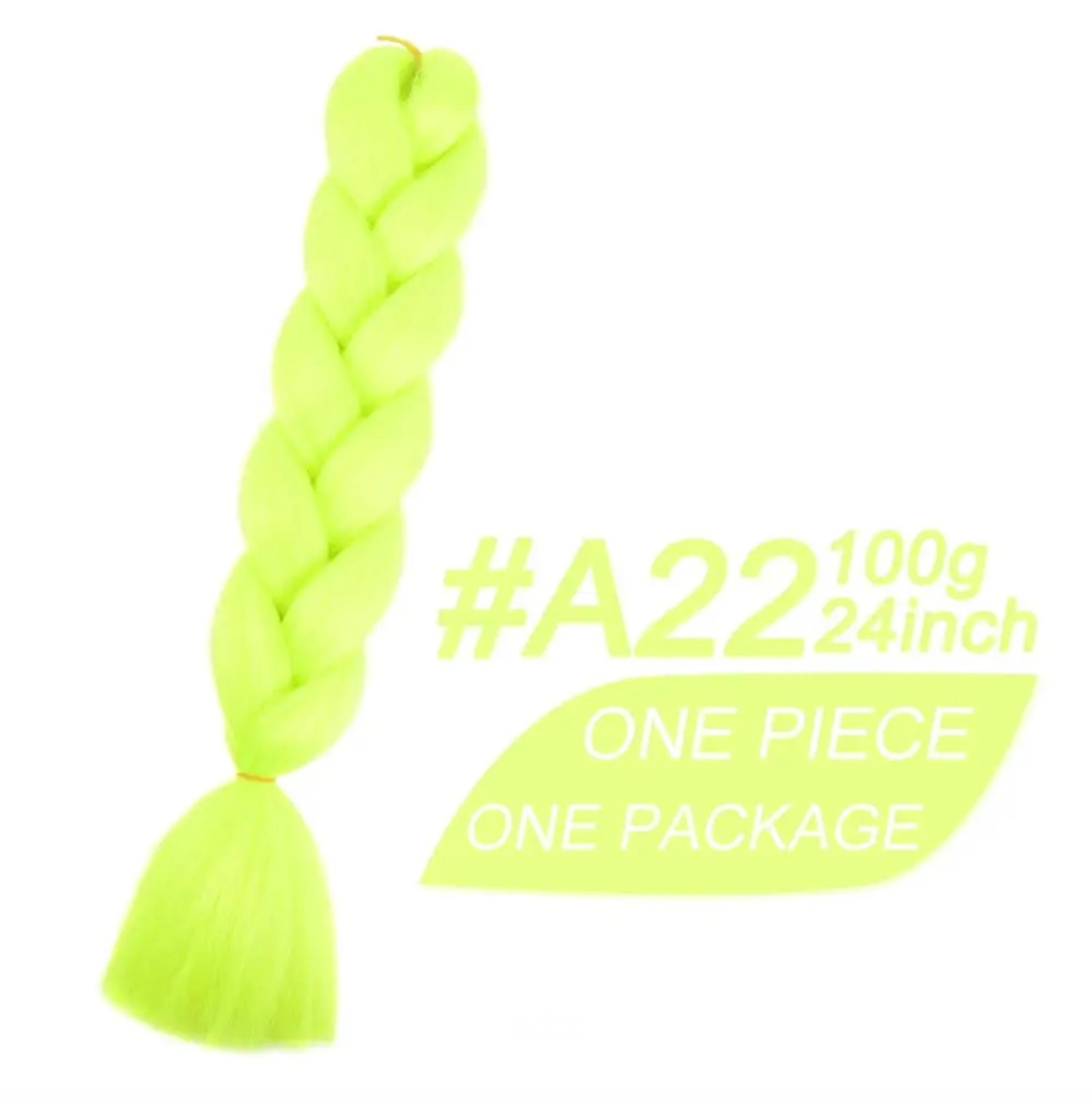 Braiding hair extensions #A22 - Lime