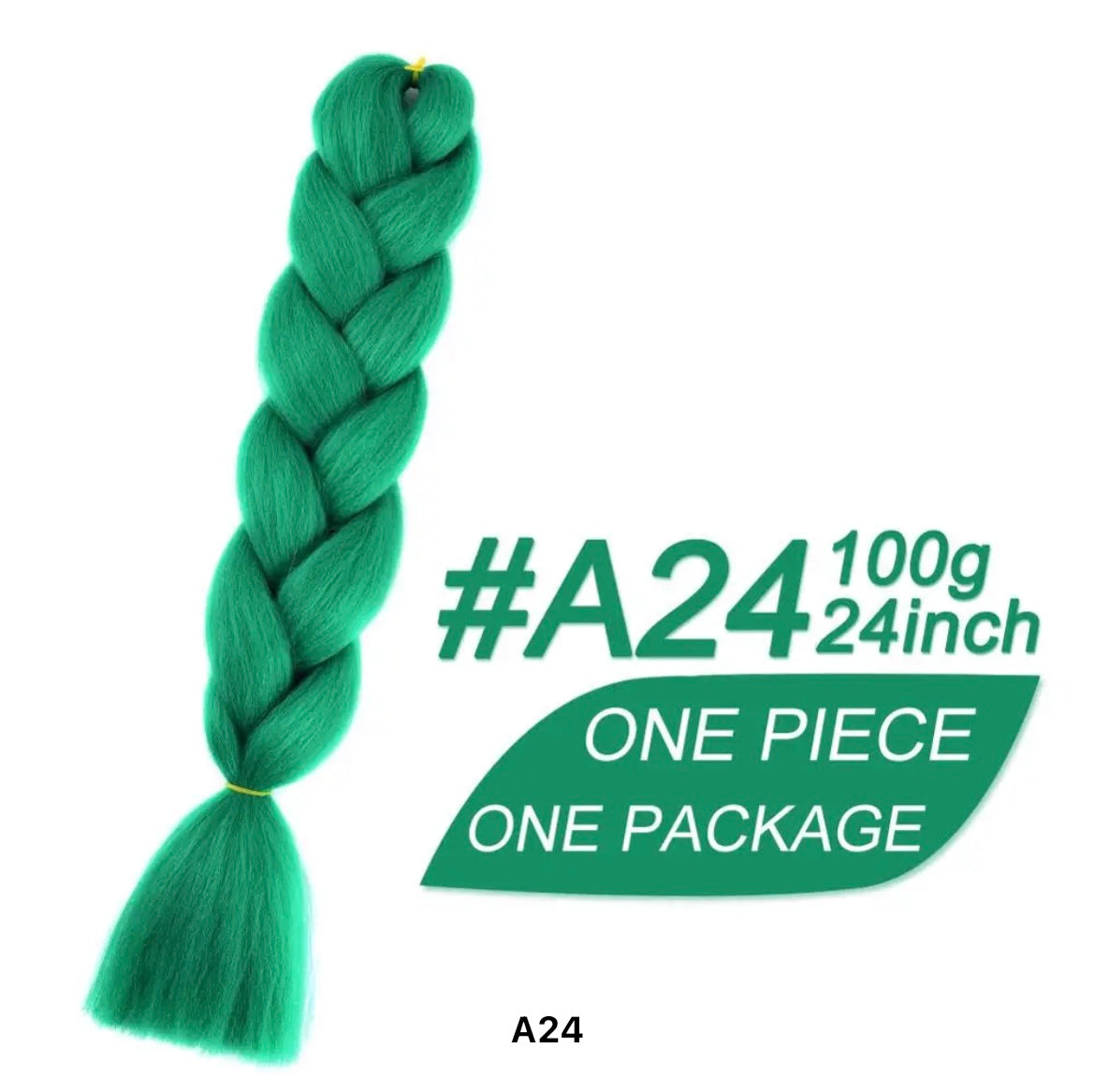 Braiding hair extensions #A24 - Green