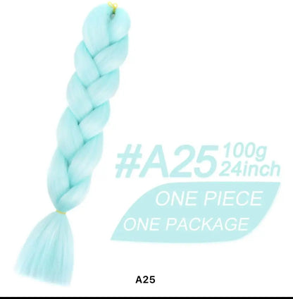 Braiding hair extensions #A25 - Pastel Blue