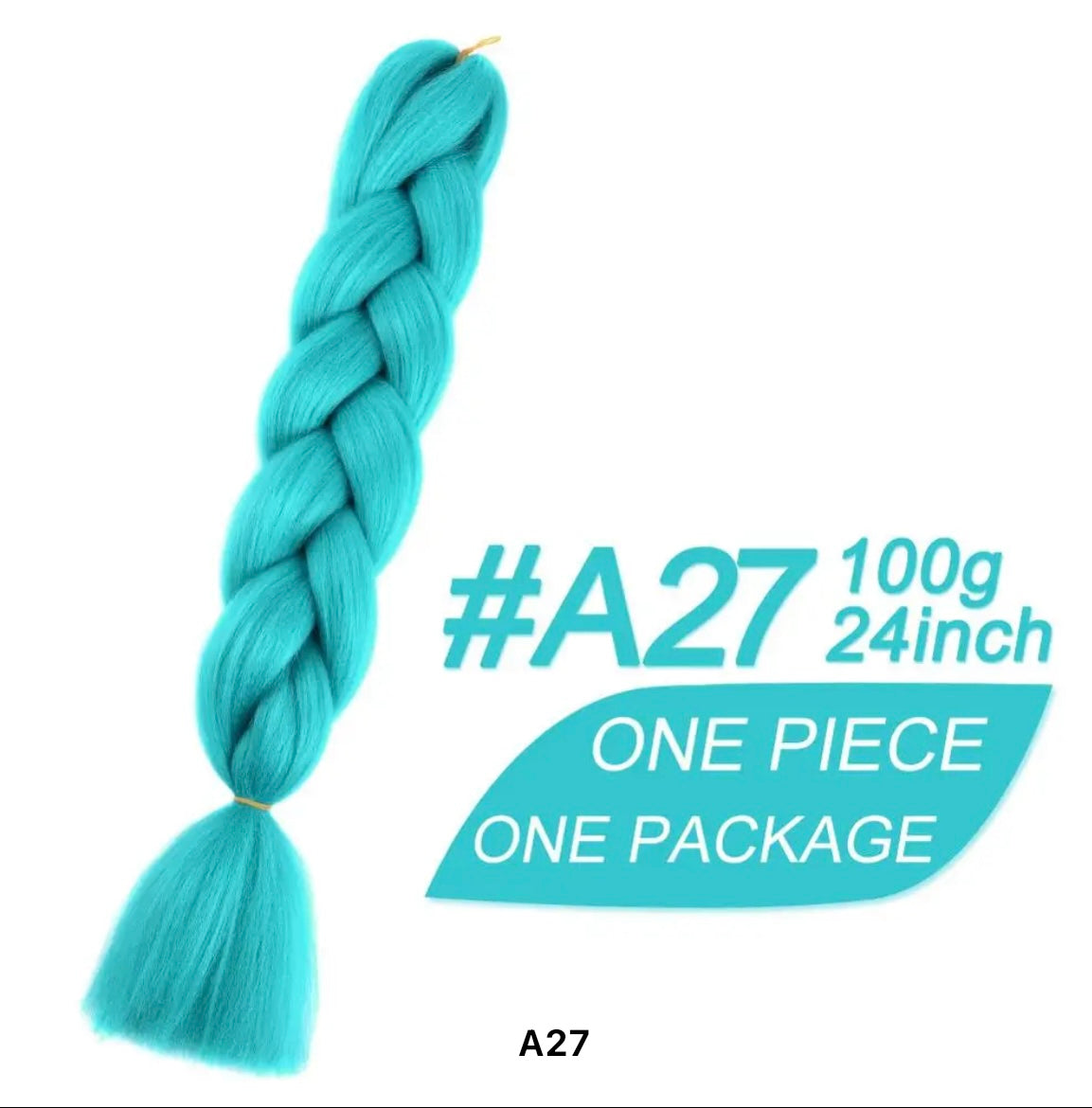 Braiding hair extensions #A27 - Cyan