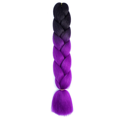 Braiding hair extensions #B26 - Ombre: Black / Purple