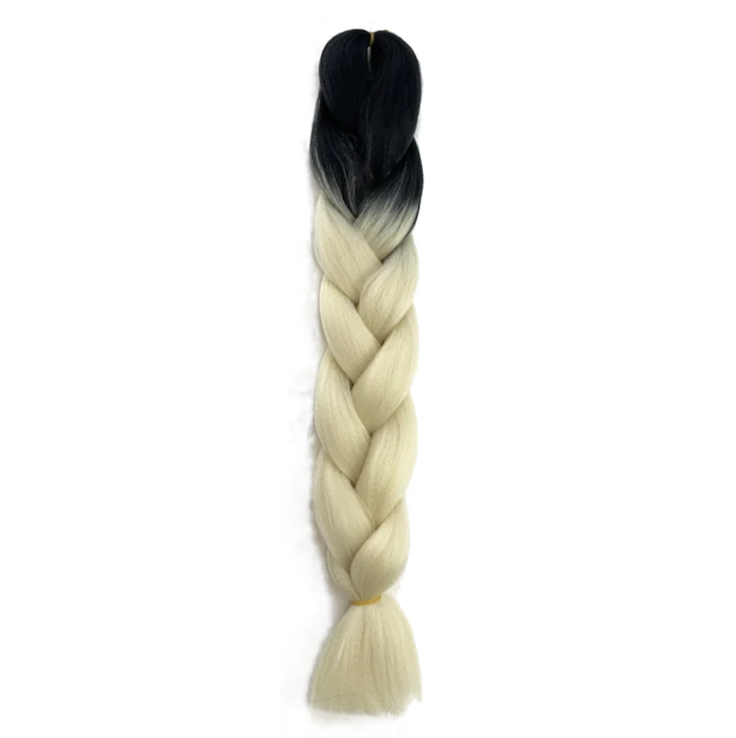 Braiding hair extensions #B34 - Ombre: Black / Light Blonde