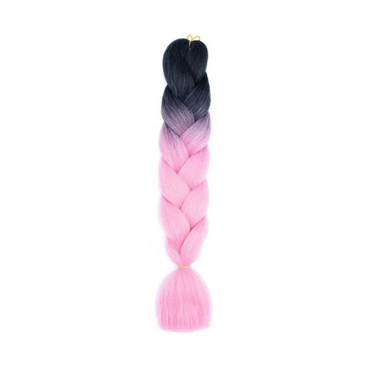 Braiding hair extensions #B4 - Ombre: Black / Pink