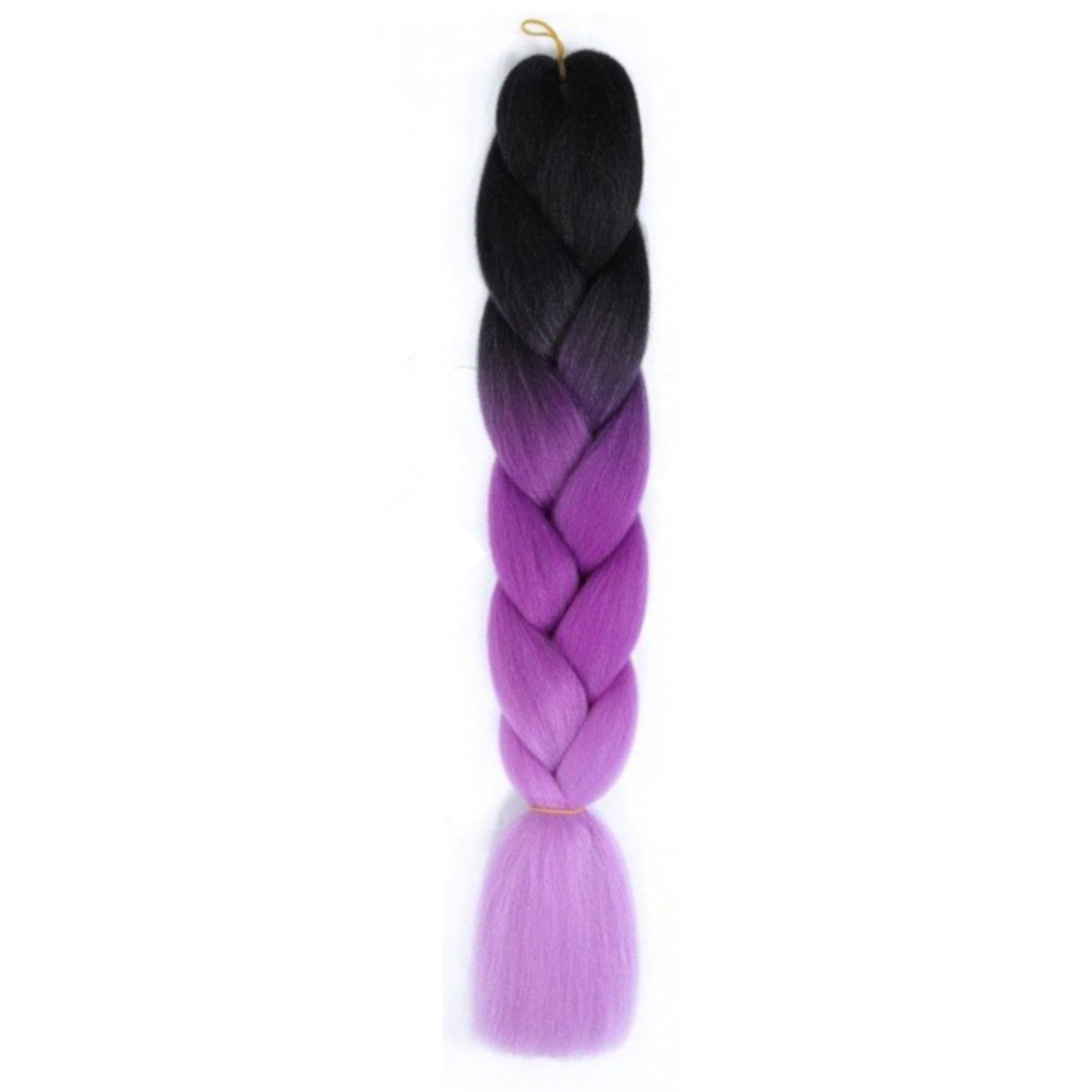 Braiding hair extensions #B52 - Ombre: Black / Light Purple