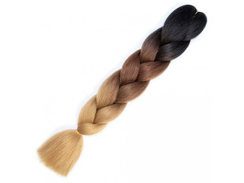 Braiding hair extensions #C14 - Ombre: Black / Dark Brown / Blonde