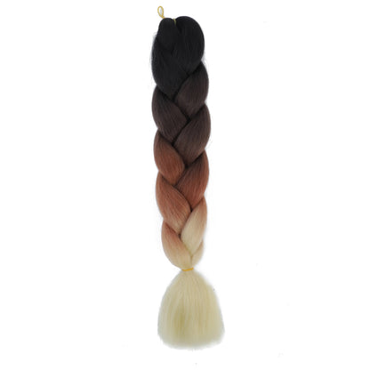 Braiding hair extensions #C15 - Ombre: Dark Brown / Copper / Blonde