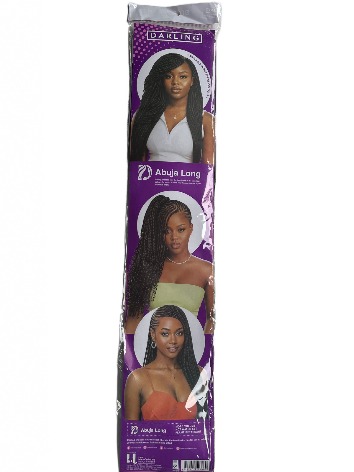 Braiding hair extensions - Darling Abuja Long #1B - Black
