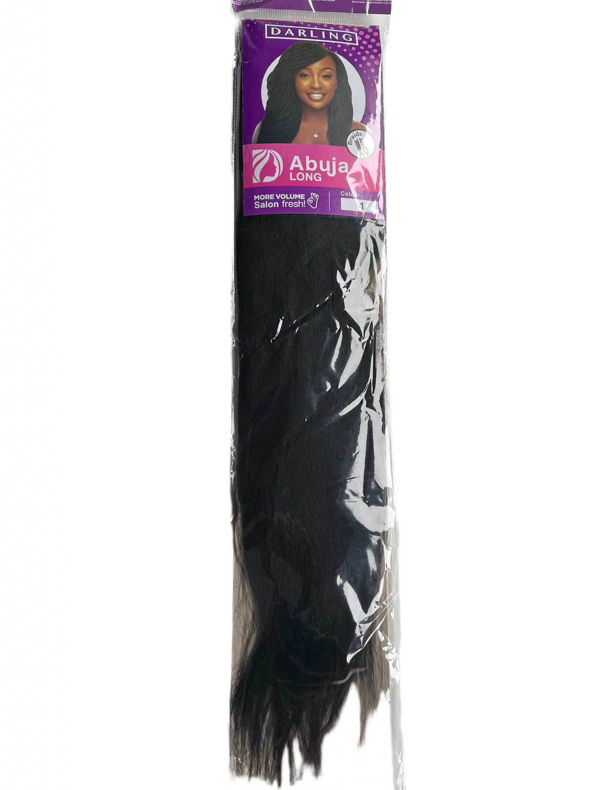 Braiding hair extensions - Darling Abuja Long #1B - Black