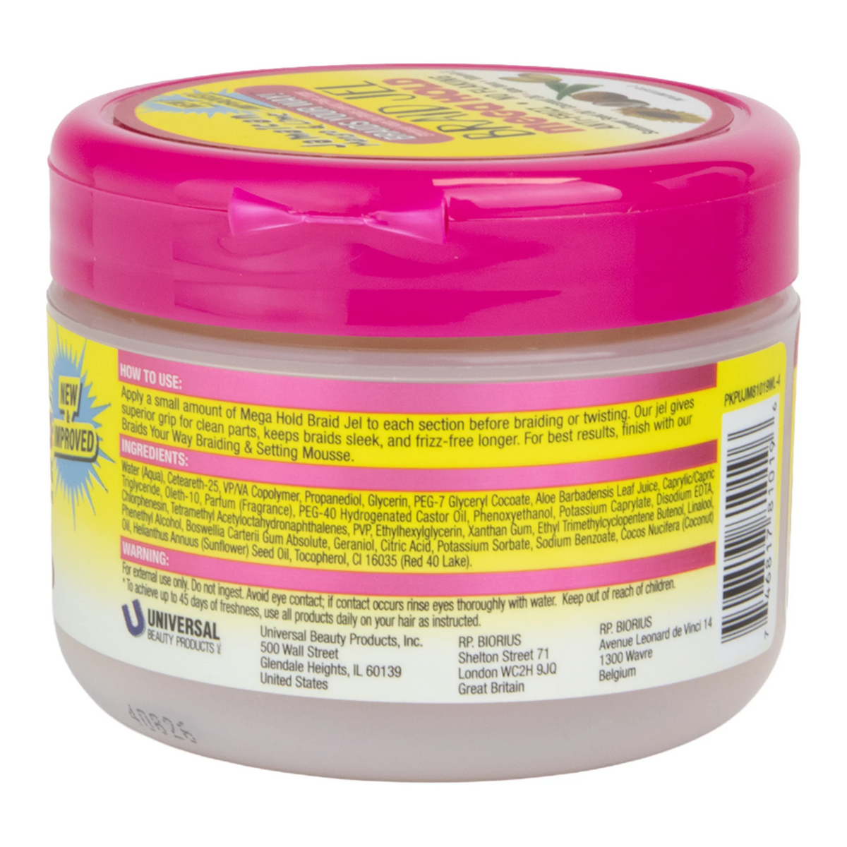 Jamaican Mango & Lime Braid Jel Mega Hold Anti-Frizz 227g (8oz)