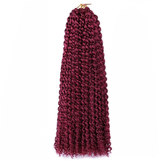 Passion Twist Water Wave Crochet Hair #BUG - Burgundy