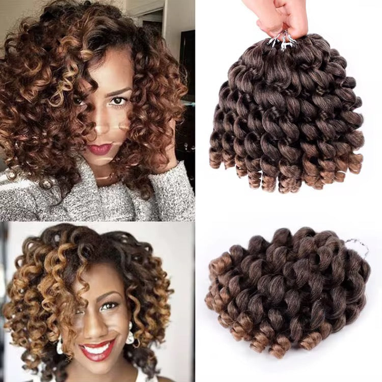 Wand Bouncy Curls Crochet Braids #1B - Black
