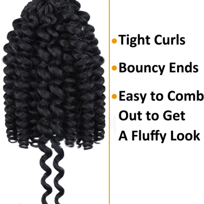 Wand Bouncy Curls Crochet Braids #1B - Black