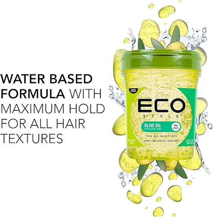 Eco Style Professional Styling Gel Olive Oil 473ml (16oz)