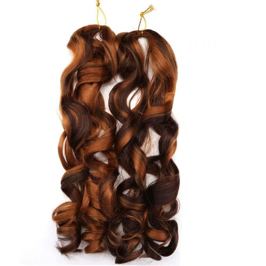 French Curls Wavy Crochet Braid #P30/33 - Brown / Copper