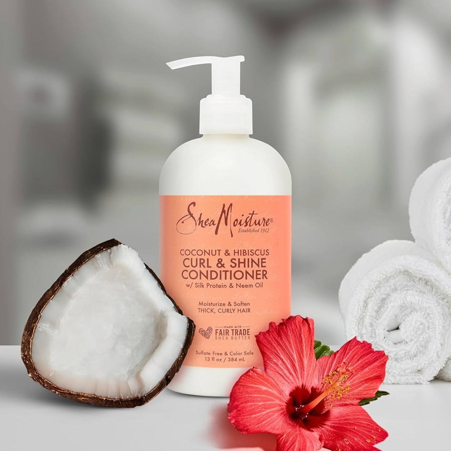 Shea Moisture Curl & Shine Conditioner Coconut & Hibiscus 384ml (13oz)