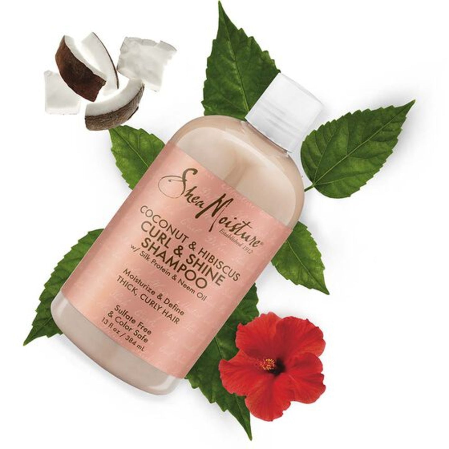Shea Moisture Curl & Shine Shampoo Coconut & Hibiscus 384ml (13oz)