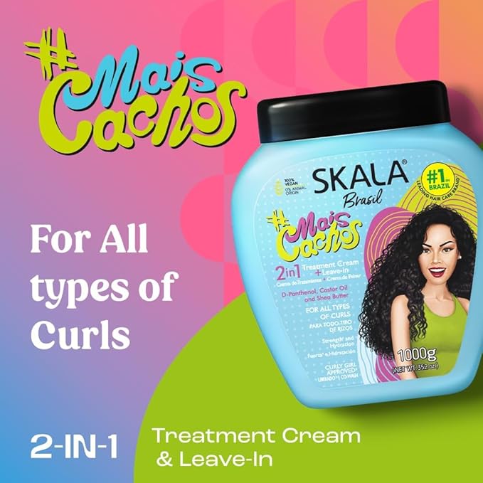 Skala Perfect Curls Mais Cachos 2 in 1 Treatment Cream & Leave-in 1kg (35.2oz)