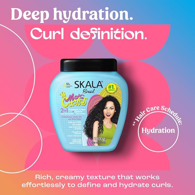 Skala Perfect Curls Mais Cachos 2 in 1 Treatment Cream & Leave-in 1kg (35.2oz)