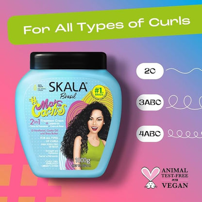 Skala Perfect Curls Mais Cachos 2 in 1 Treatment Cream & Leave-in 1kg (35.2oz)