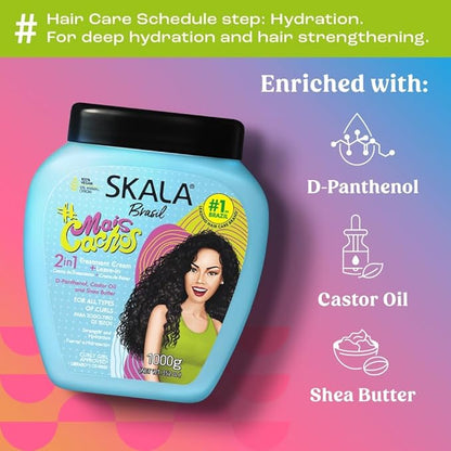 Skala Perfect Curls Mais Cachos 2 in 1 Treatment Cream & Leave-in 1kg (35.2oz)