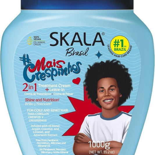 Skala Mais Crespinhos Hair Treatment 2 in 1 + Leave-In 1kg (35.2oz)