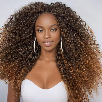 Kinky Curly Marley Bob Crochet Braids #4 - Charcoal Black