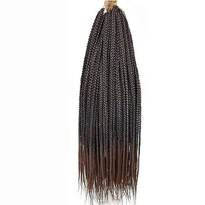 Crochet Box Braids #1B/30 - Ombre: Black / Brown
