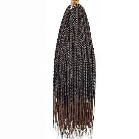 Crochet Box Braids #1B/30 - Ombre: Black / Brown