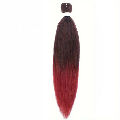 Braiding hair extensions - Best Hair #1B/Red - Ombre: Black / Red